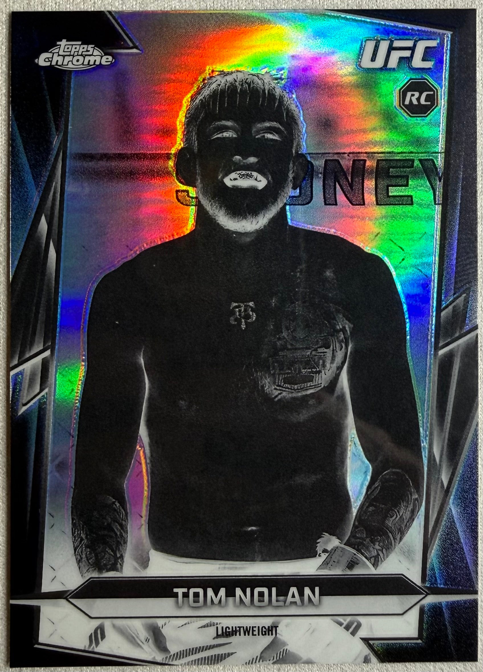 Tom Nolan 2026 Topps Chrome UFC Negative Refractor Rookie #113
