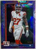 Tyler Nubin 2025 Topps Chrome Football Border Purple Refractor /75 #231