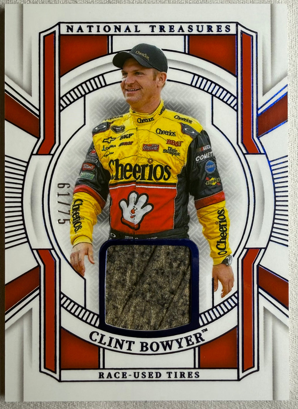 Clint Bowyer 2025 National Treasures Racing Race-Used Tires /75 #RUT-RVG