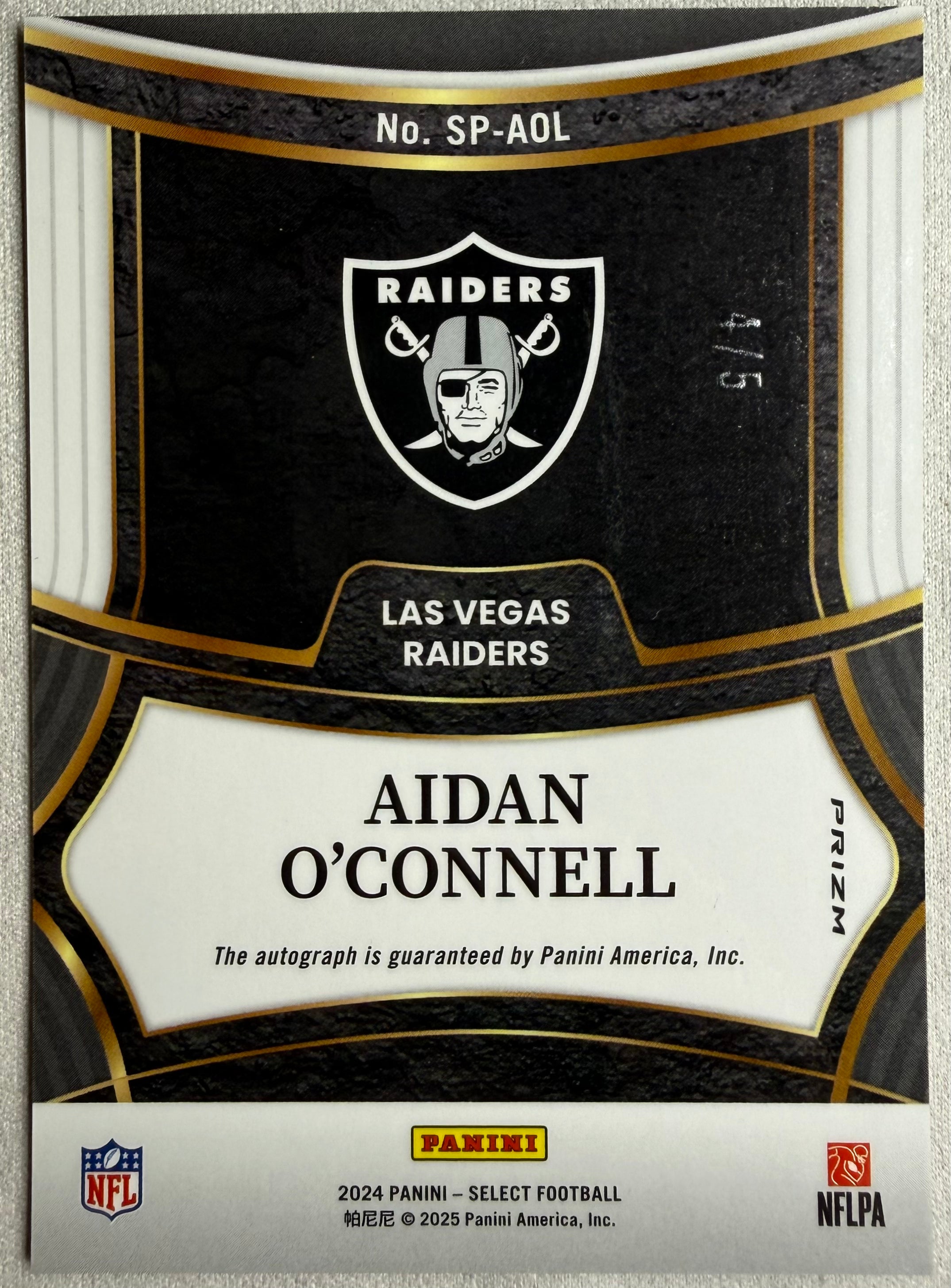 Aiden O'Connell 2024 Select Green Auto /5 #SP-AOL