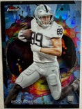 Brock Bowers 2024 Topps Finest Blue Refractor Rare /150 #282