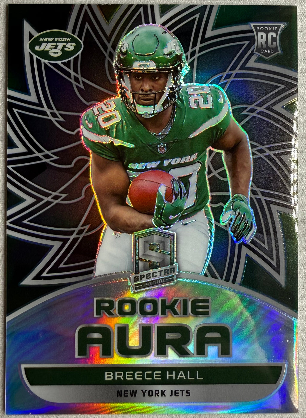 2022 Panini Spectra Rookie Aura /99 - Breece Hall #AUR-BHA