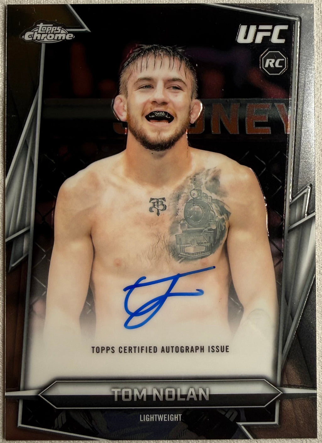 Tom Nolan 2026 Topps Chrome UFC Rookie Auto #BAV-TN