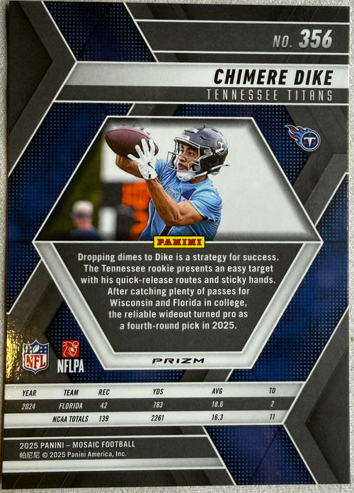 2025 Panini Mosaic Genesis Chimere Dike #356