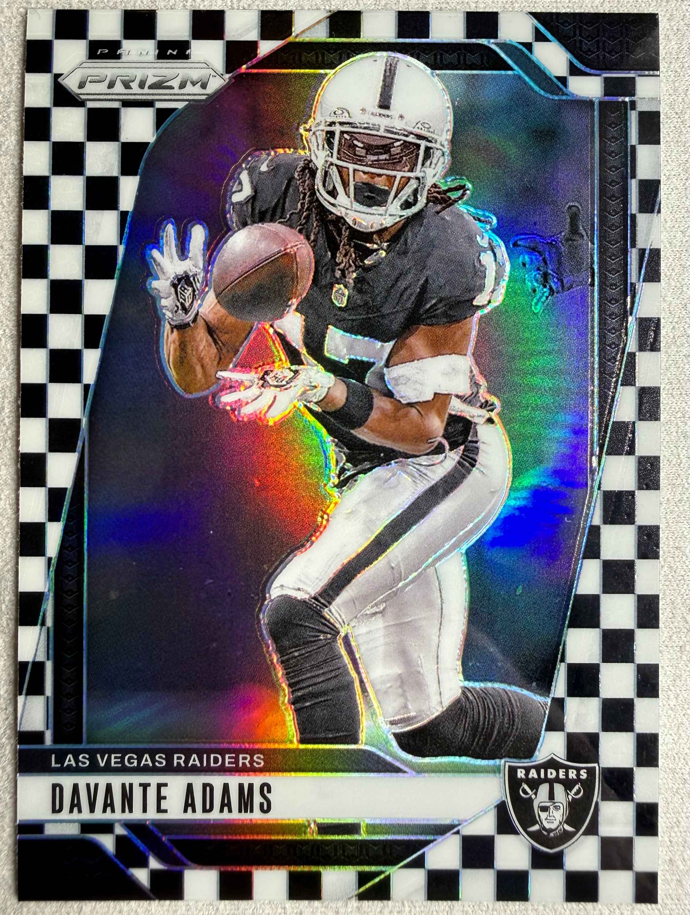 2024 Panini Prizm Black & White Checkered Davante Adams #150