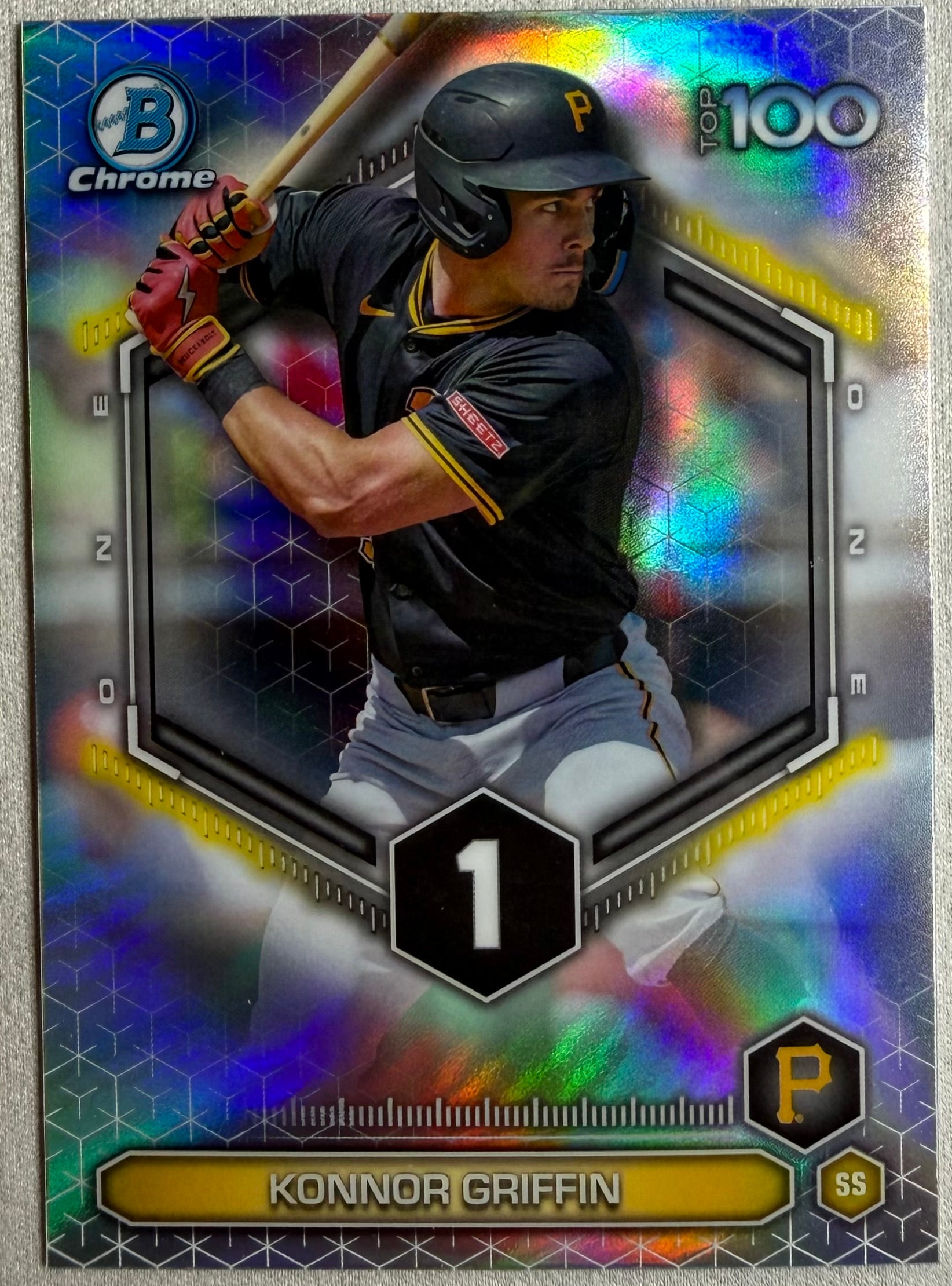 Konnor Griffin 2025 Topps Bowman Scouts Top 100 Chrome #BTP-1
