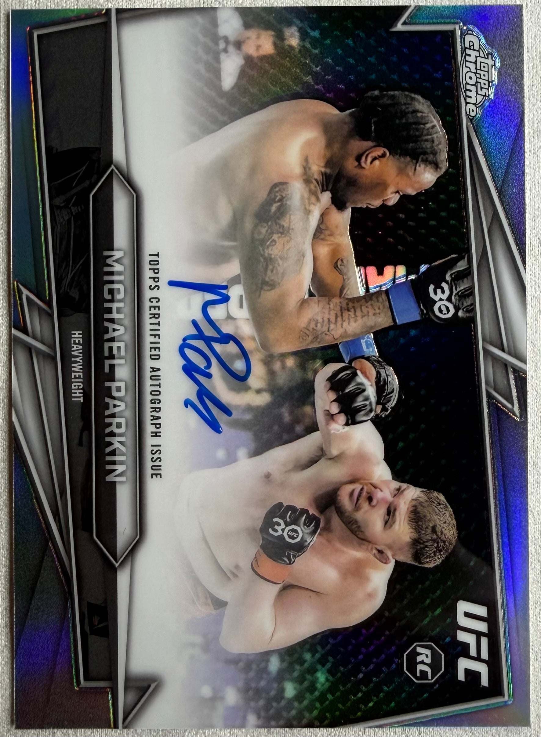 Michael Parkin 2026 Topps Chrome UFC Rookie Auto Refractor #BAV-MP