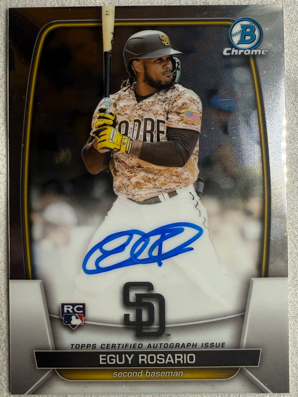 Eguy Rosario Bowman Chrome Rookie Autograph #CRA-ERO