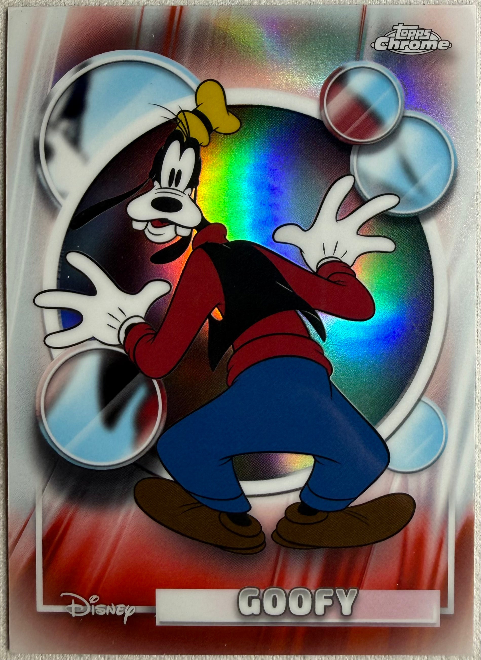 Goofy 2026 Topps Chrome Disney Refractor #52