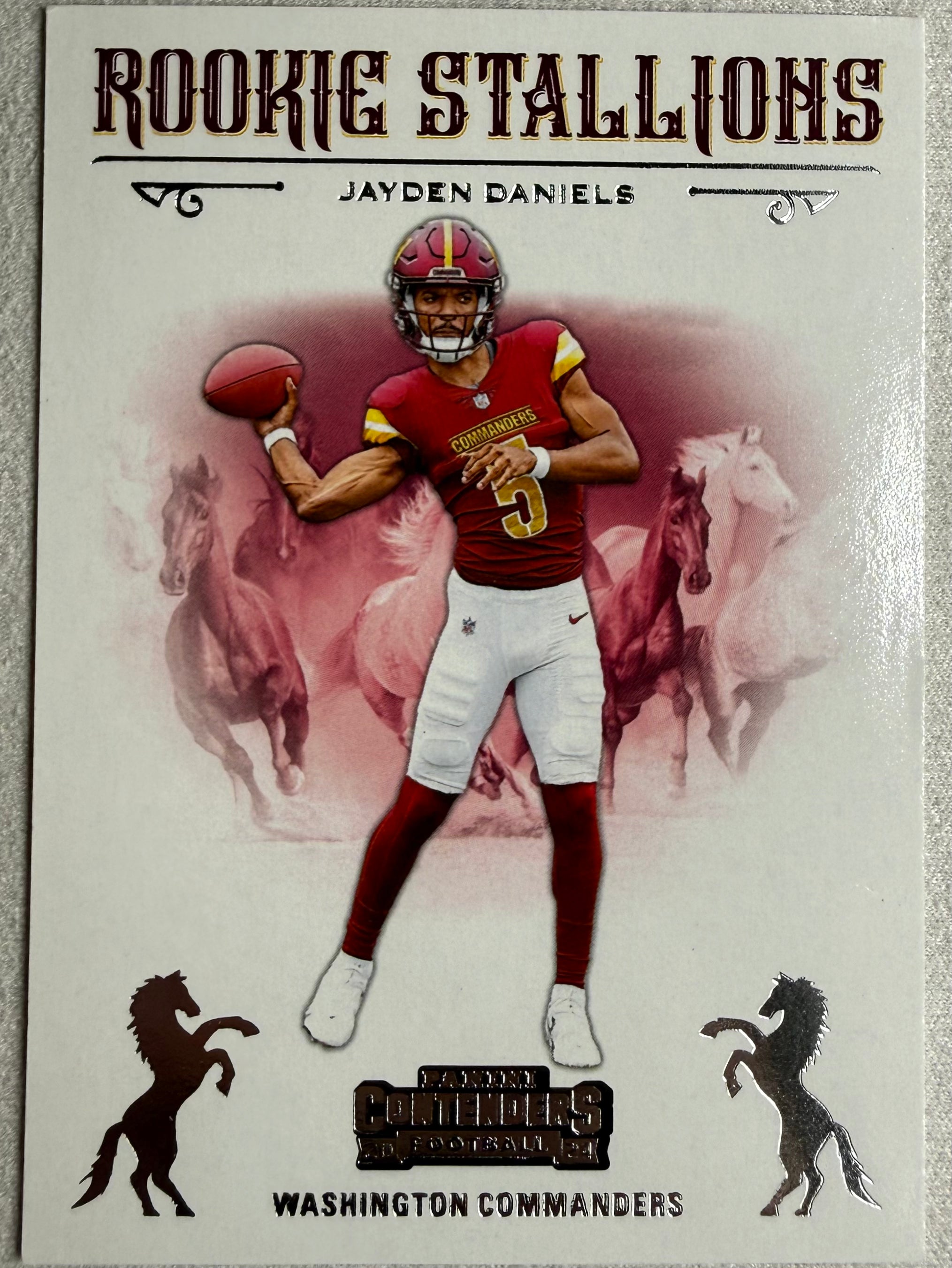 2024 Panini Contenders Rookie Stallions Jayden Daniels #3