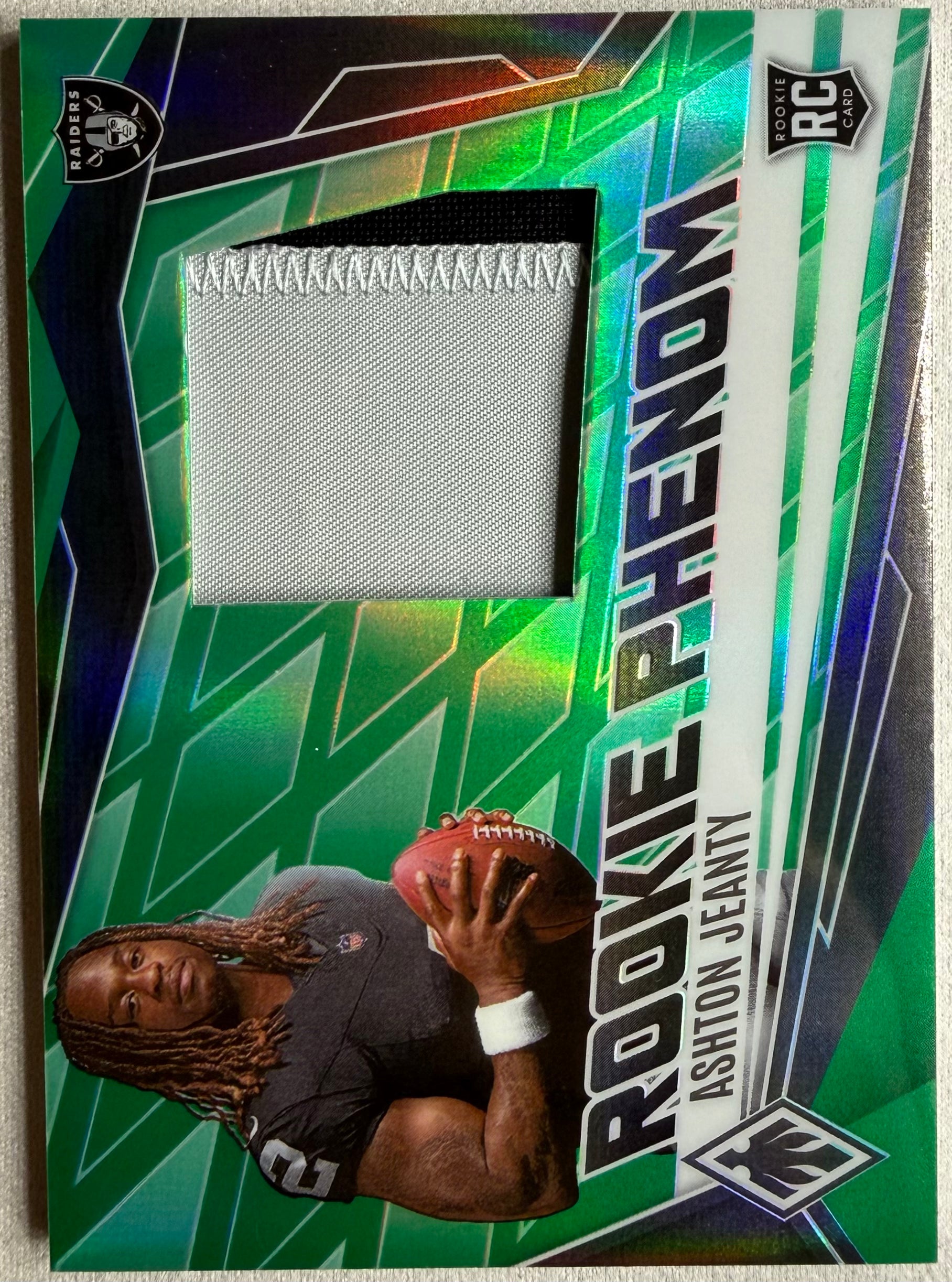 Ashton Jeanty 2025 Phoenix Green Rookie Phenom Patch /99 #PJY-AJY