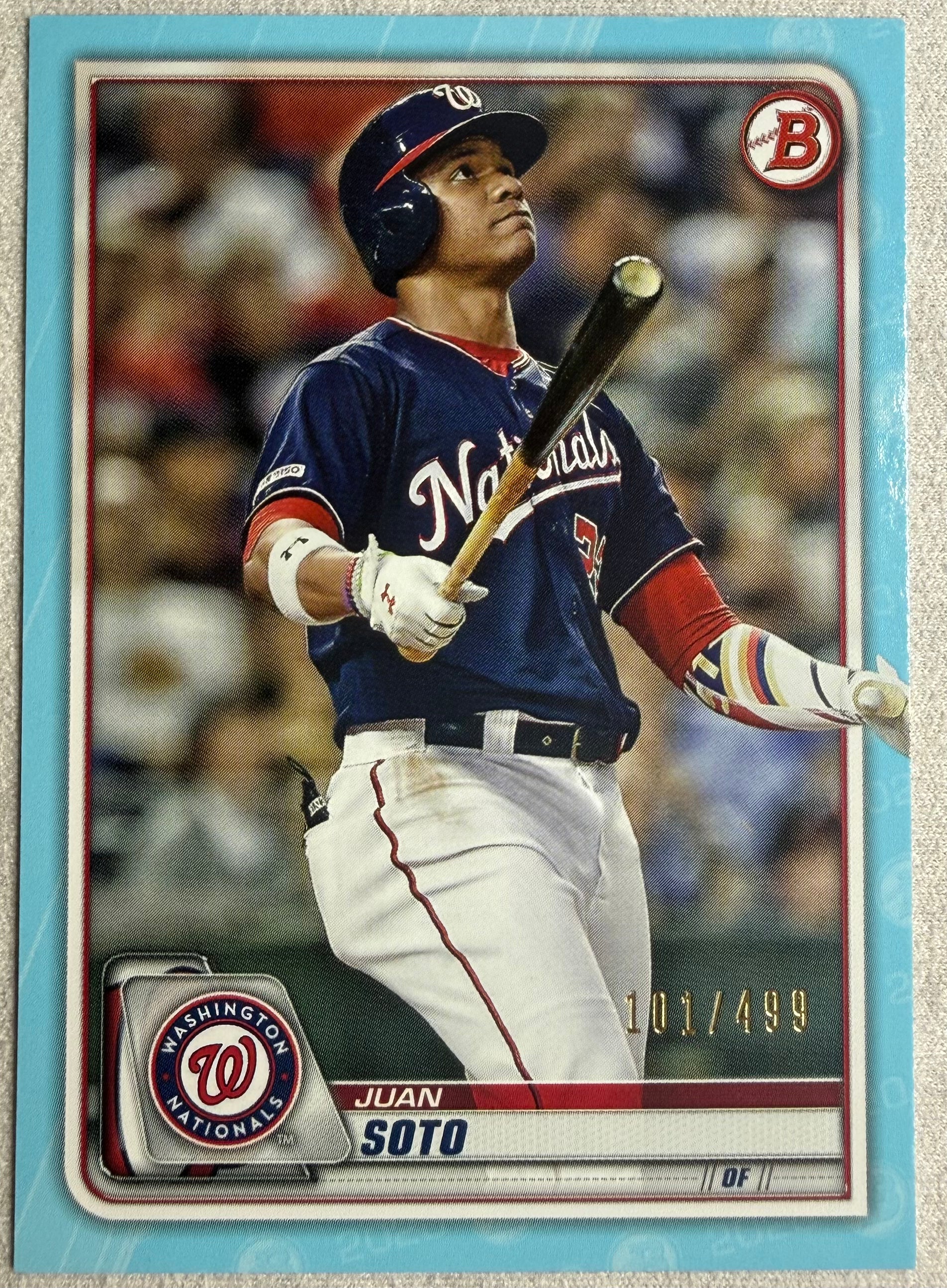 Juan Soto 2020 Bowman Aqua /499 #10