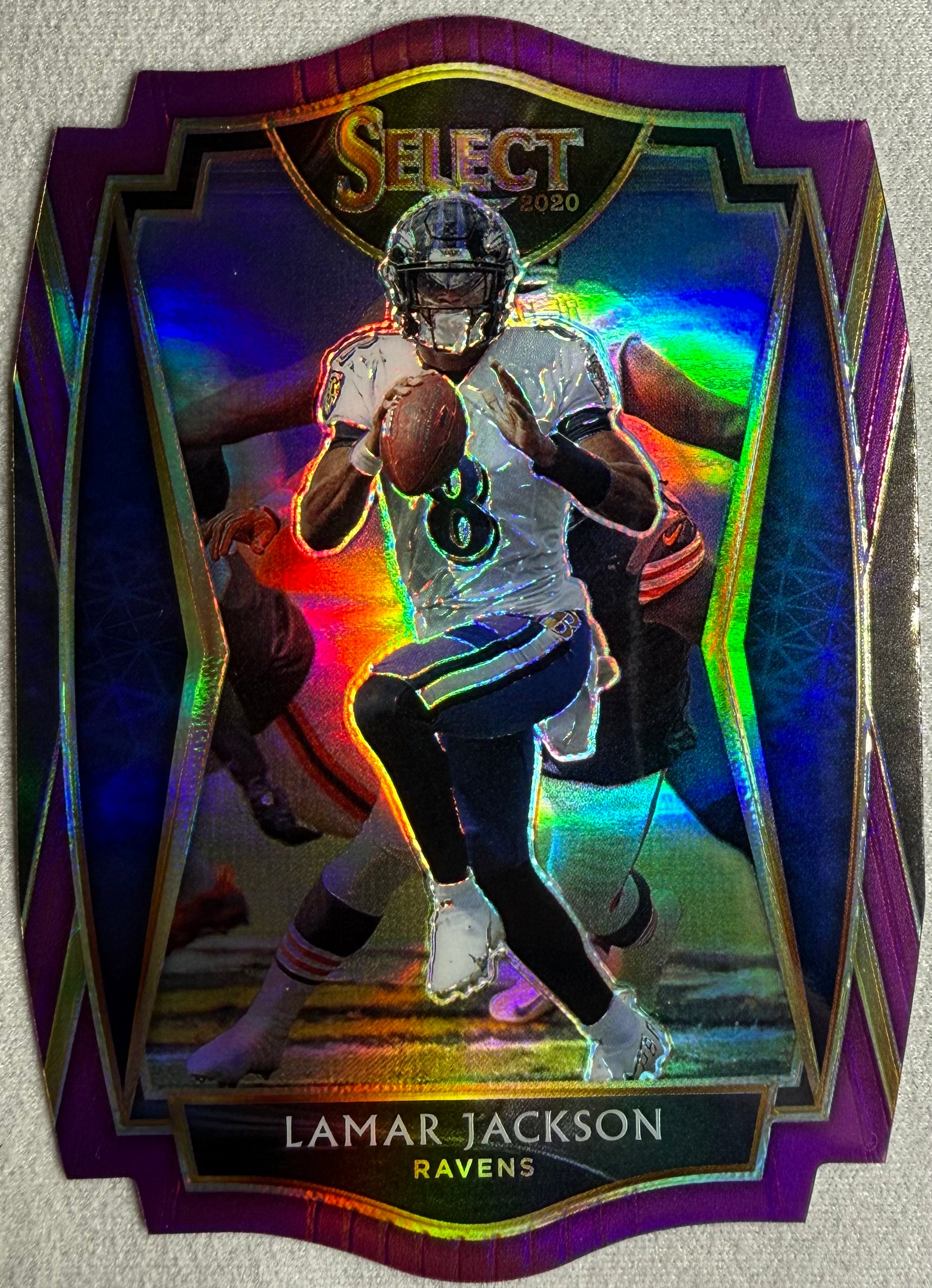 2020 Panini Select Die Cut Lamar Jackson #102