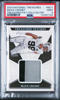 2024 Panini National Treasures Patch-Holo Silver Maxx Crosby /25 PSA MINT 9