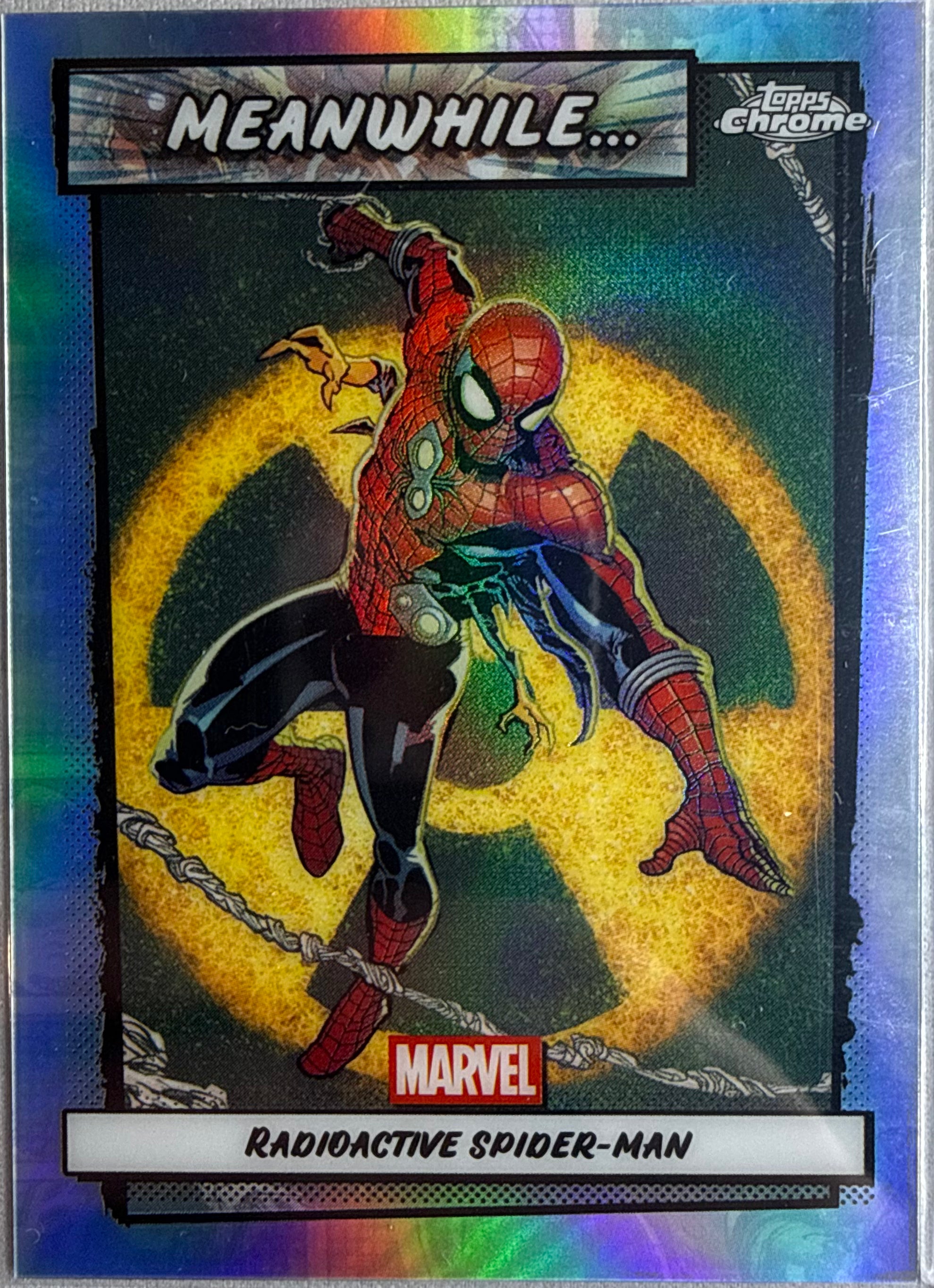 Radioactive Spider Man 2026 Topps Chrome Marvel Meanwhile... #MW-02