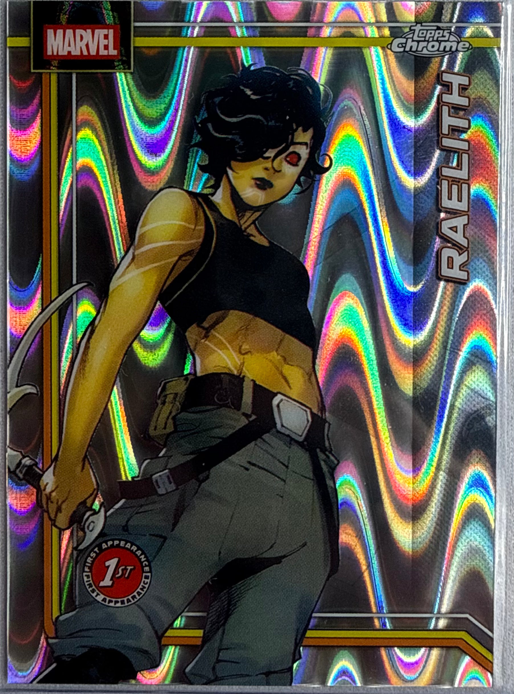 Raelith 2026 Topps Chrome Marvel 1st Appearance Ray Wave #142