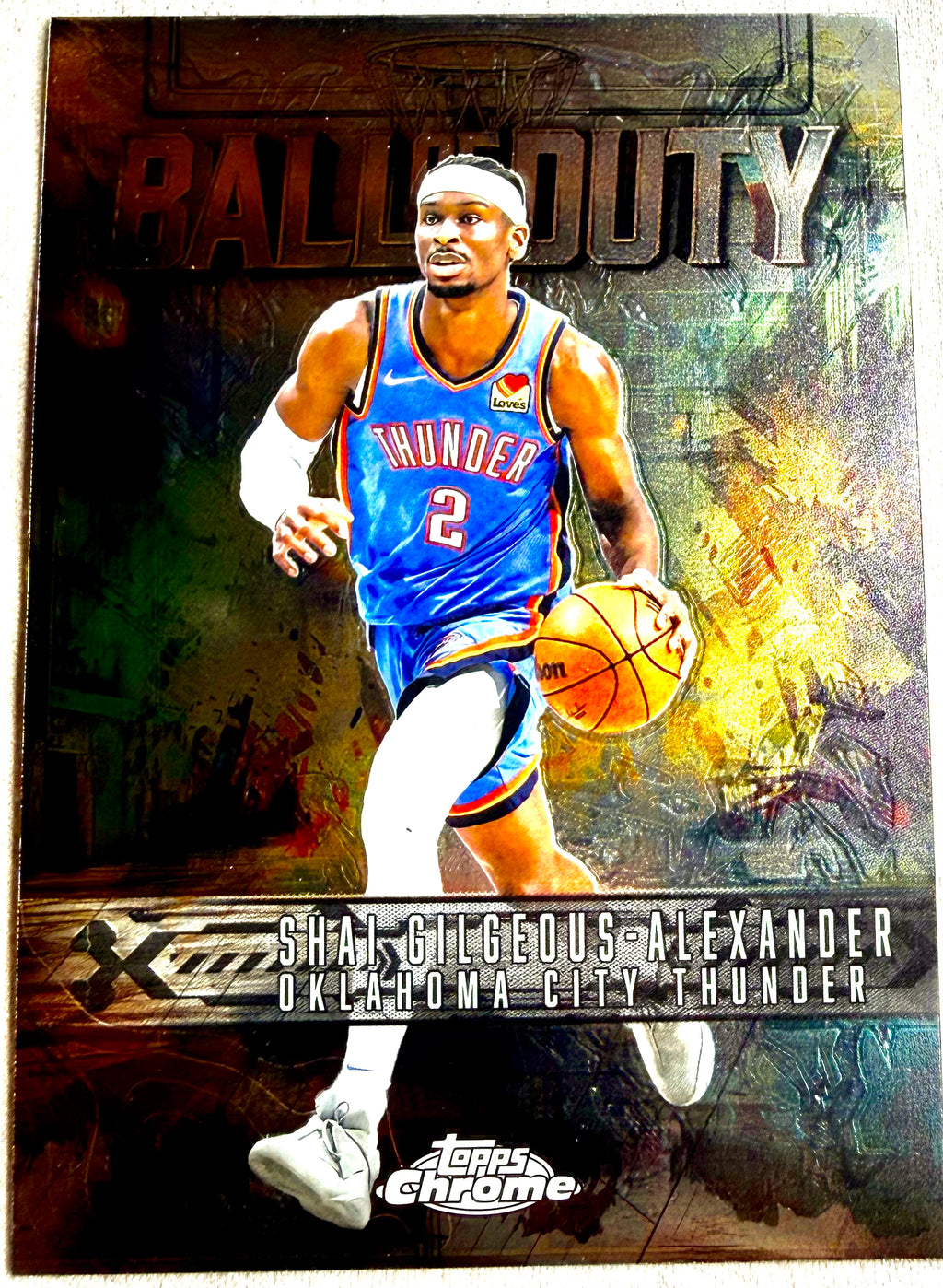 2025 Topps Chrome Ball of Duty Shai Gilgeous Alexander #BD-6