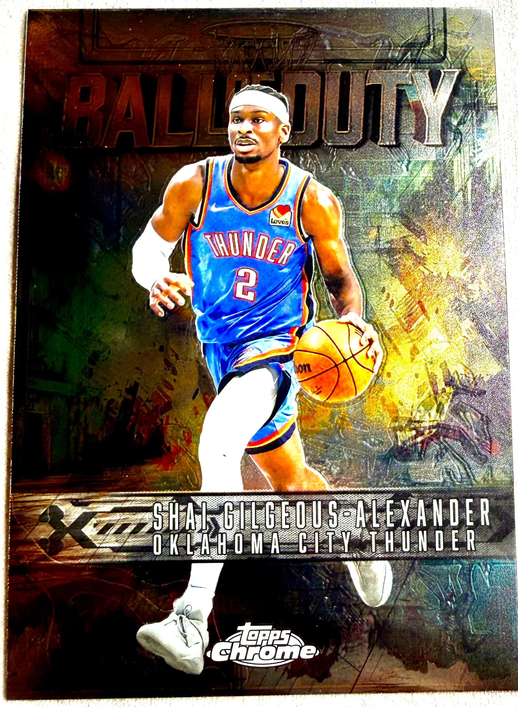 2025 Topps Chrome Ball of Duty Shai Gilgeous Alexander #BD-6