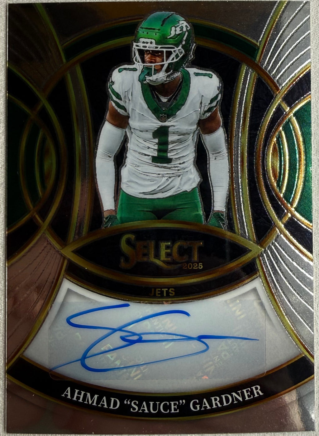 2025 Panini Select Signatures Auto Ahmad "Sauce" Gardner #SP-AGR