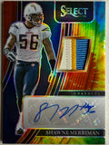 2021 Panini Select Tie Dye Patch Auto Shawne Merriman /25 #SMP-SME