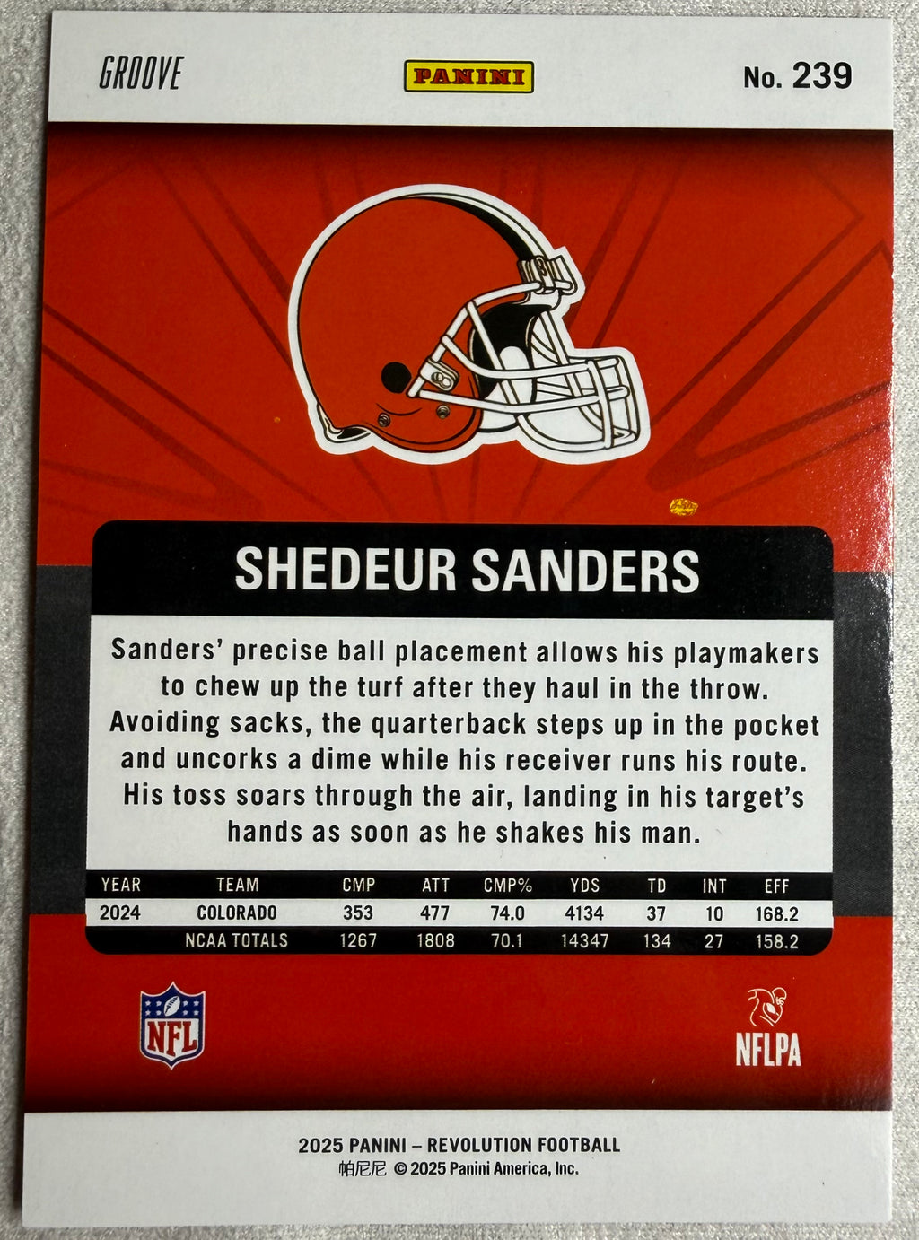 2025 Panini Revolution Groove Shedeur Sanders #239