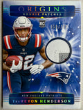 2025 Panini Origins Rookie Patches Treveyon Henderson /199 #RPH-THIN